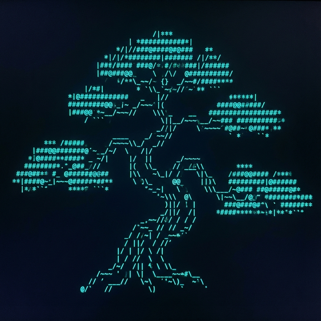 ASCII Bonsai Tree